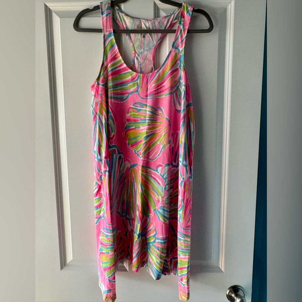 Lilly Pulitzer Monterey Dress in Pink Pout Shellabrate